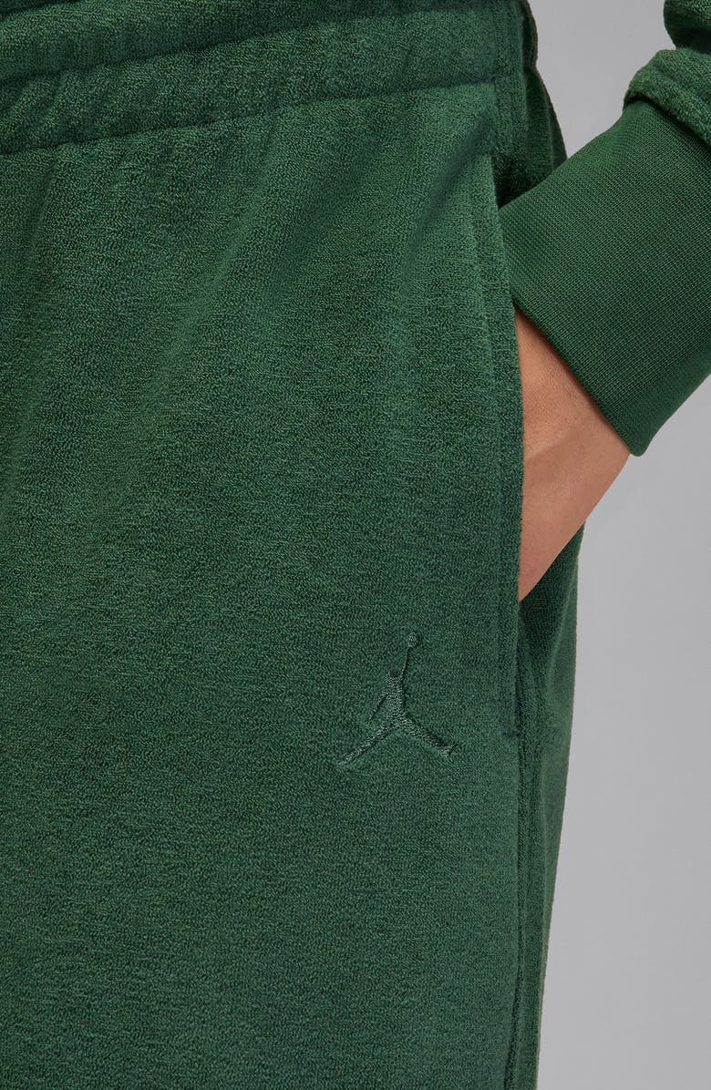 Jordan Flight Fleece French Terry Sweatpants, Alternate, color, Fir/ Fir