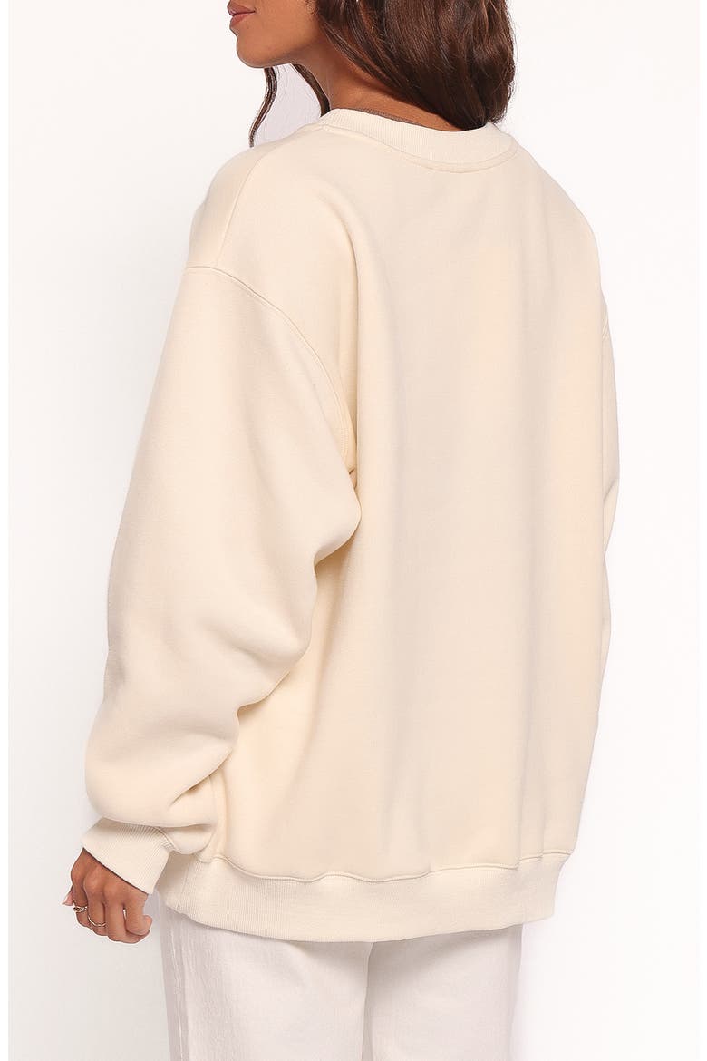 Flower Garden Graphic Sweatshirt, Alternate, color, CREAM