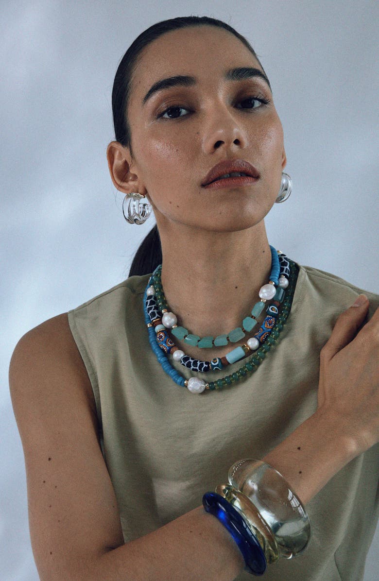 Lizzie Fortunato Cabana Beaded Necklace, Alternate, color,