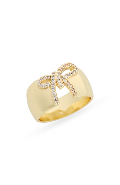 Pavé Bow Cutout Ring