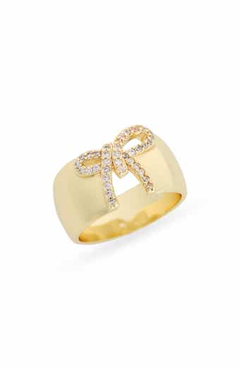 Covet Pavé Bow Cutout Ring