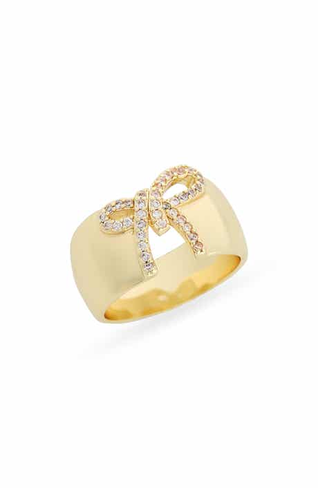 Covet Pavé Bow Cutout Ring