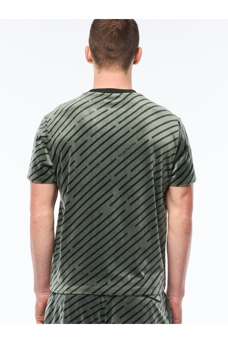 Obliquo Velour T-Shirt, Alternate, color, AGAVE GREEN