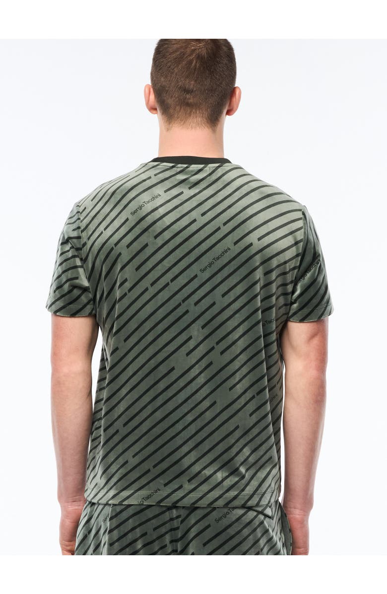 Sergio Tacchini Obliquo Velour T-shirt, Alternate, color, Agave Green