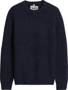 Schott NYC Donegal Tweed Wool Blend Crewneck Sweater