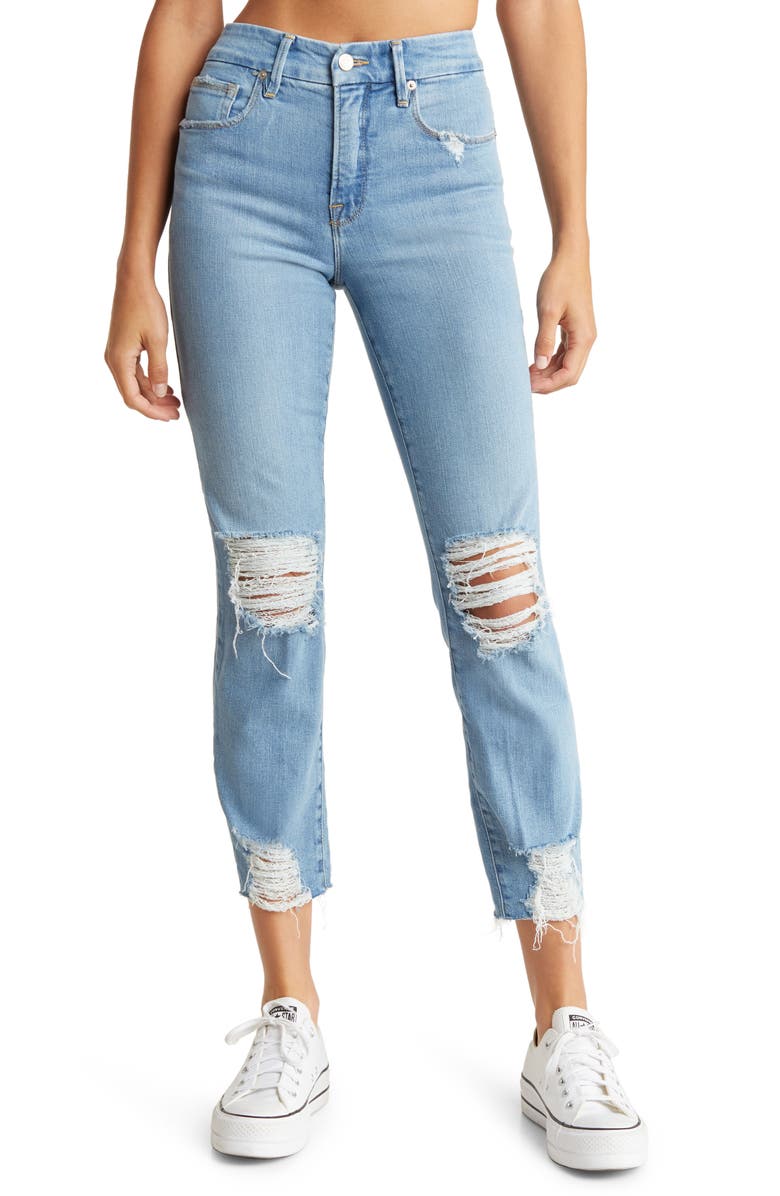 Good American Good Classic Straight Leg Jeans, Main, color,