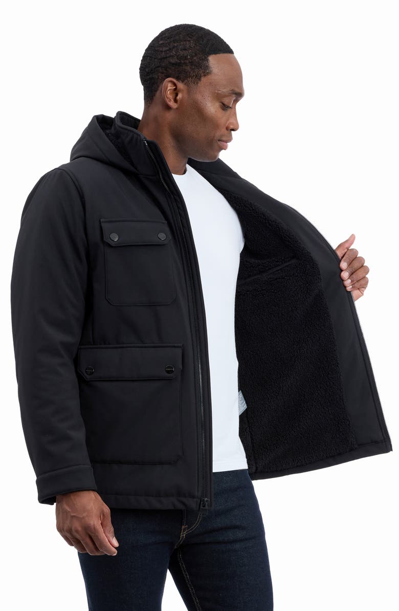 Michael Kors Moblown Hooded Coat, Alternate, color, 