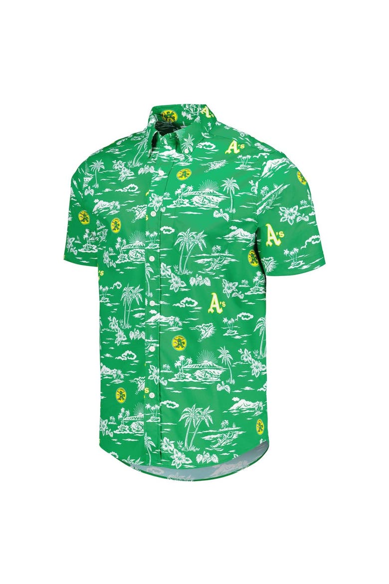 Men's Reyn Spooner Green Oakland Athletics Kekai Button-Down Shirt, Alternate, color, Green
