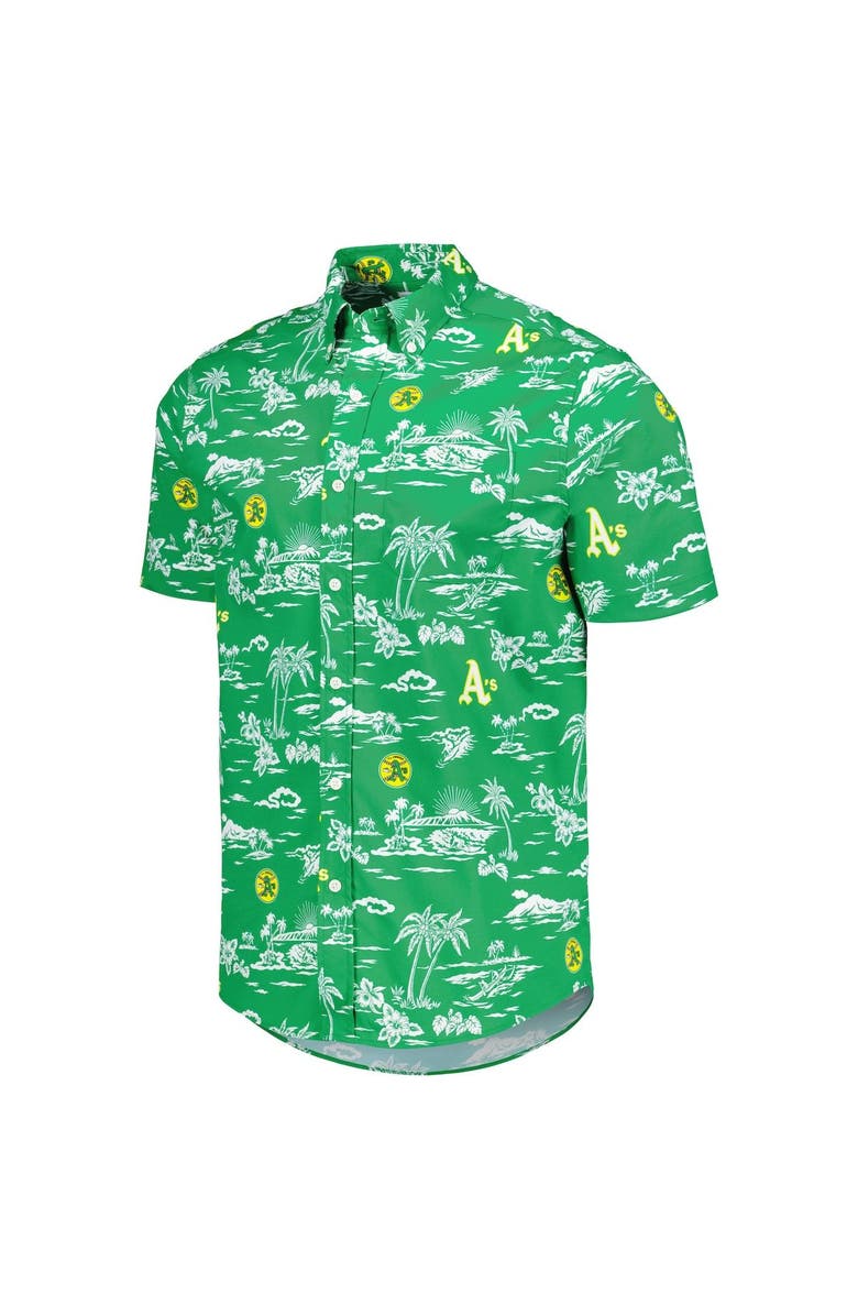Reyn Spooner Men's Reyn Spooner Green Oakland Athletics Kekai Button-Down Shirt, Alternate, color, Green