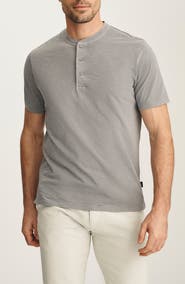 34 Heritage Short Sleve Slub Cotton Henley