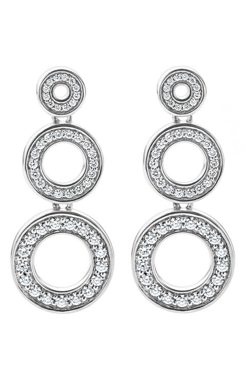 Caviar Spark Diamond Drop Earrings