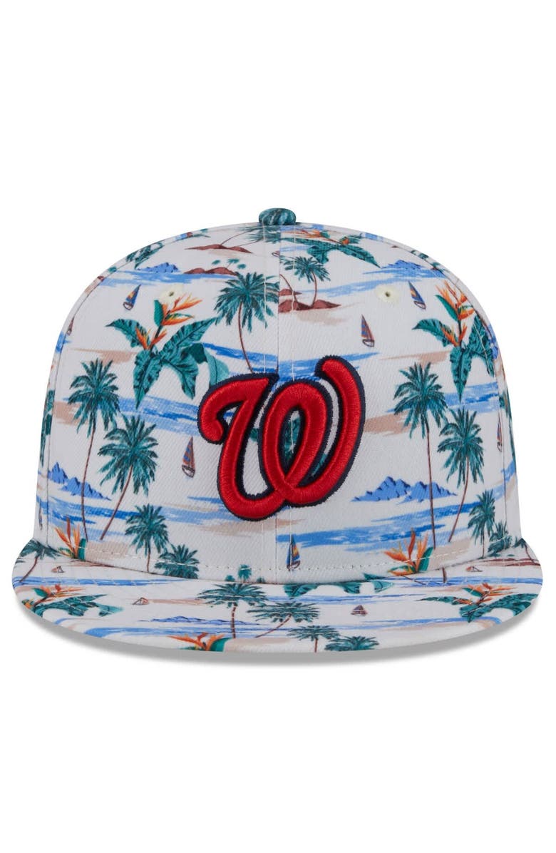 New Era Men's New Era  White Washington Nationals 2025 Spring Training 9FIFTY Snapback Hat, Alternate, color, 