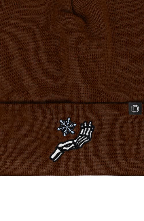 Dalix Chill Touch Beanie In Brown