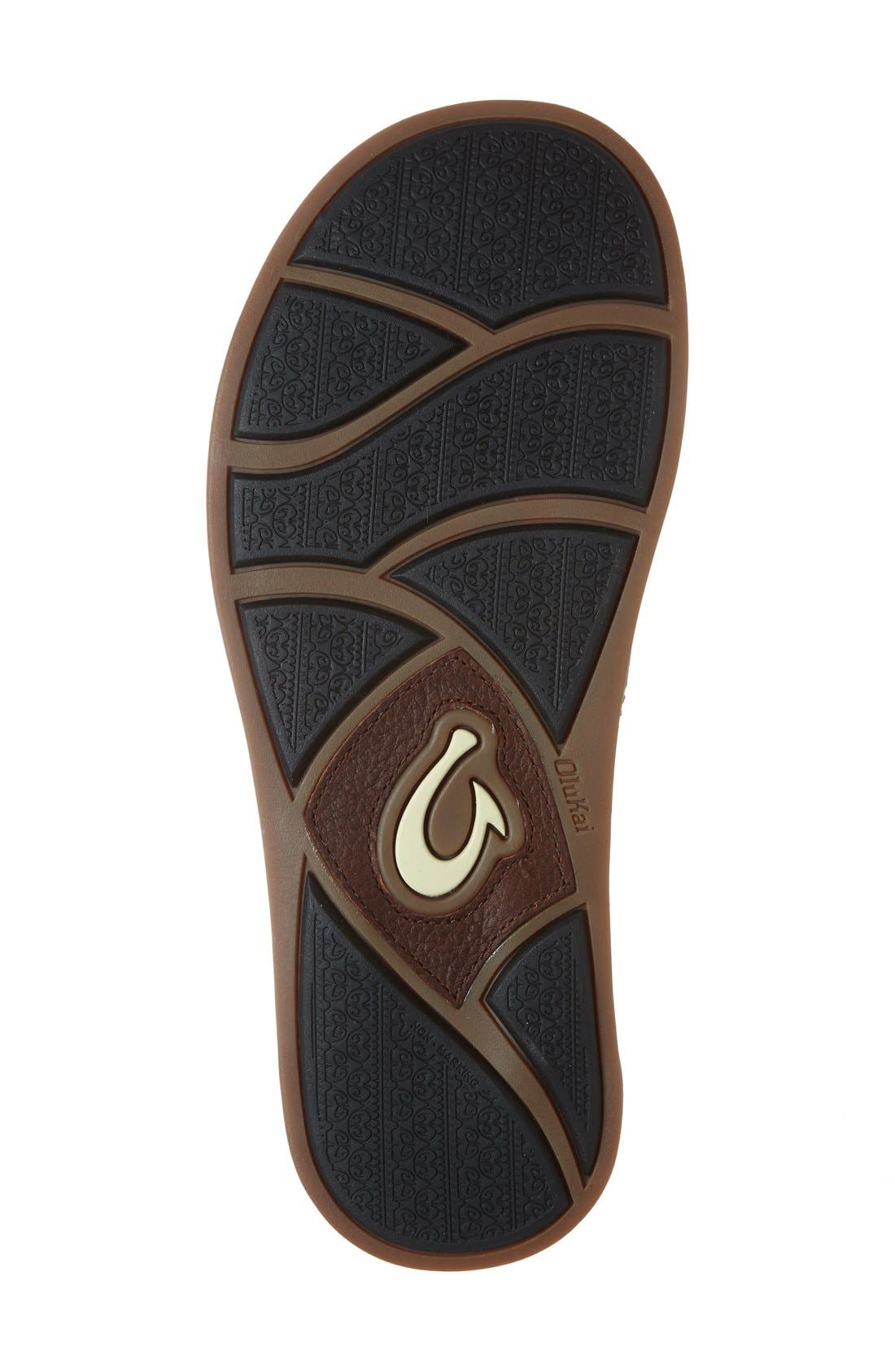 OluKai 'Mohalu' Flip Flop, Alternate, color, Teak/ Teak