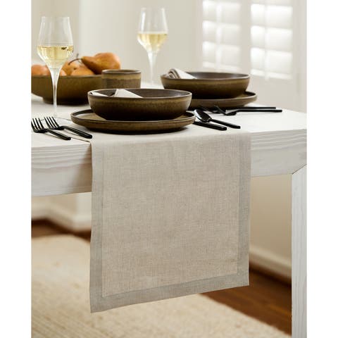 Linen Table Runner for Dining Table, Holiday and Everyday Table Decor - Fete