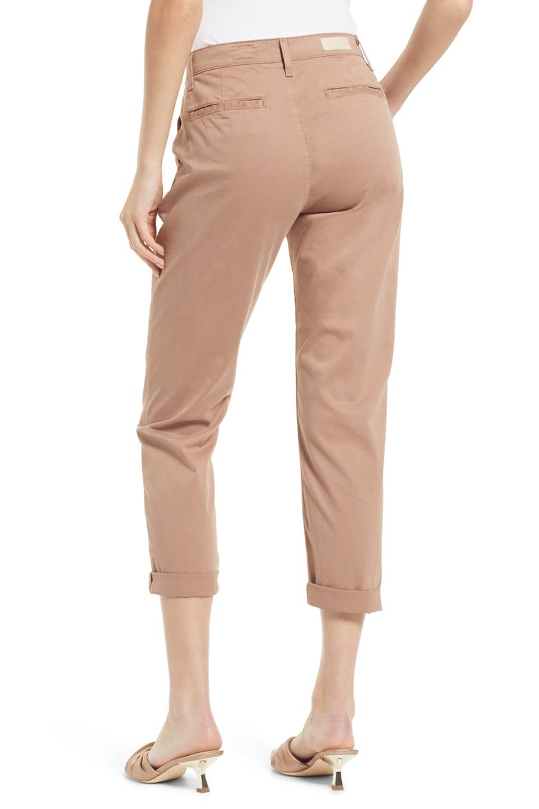 Caden Crop Twill Pants, Alternate, color, MAUVE ORCHID