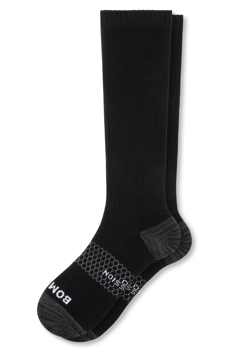 Bombas Knee High Crew Socks, Main, color, Black