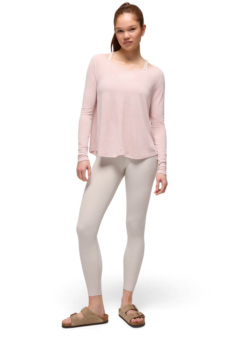 Luxara Rib Leggings, Alternate, color, ALMOND
