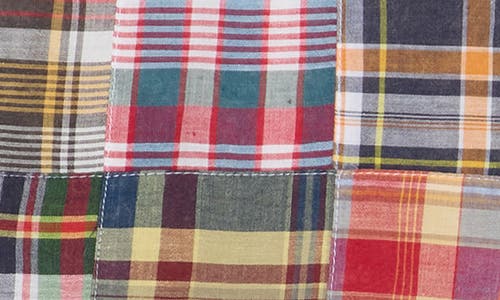 VINTAGE 1946 VINTAGE 1946 ACID WASH PATCHWORK MADRAS PLAID SHORTS
