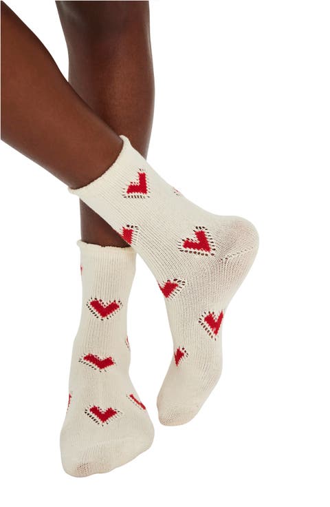 Cupid's Bow Crew Socks