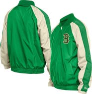 New Era Men's New Era Kelly Green Boston Red Sox St. Patrick's Day Ripstop Raglan Quarter-Zip Windbreaker