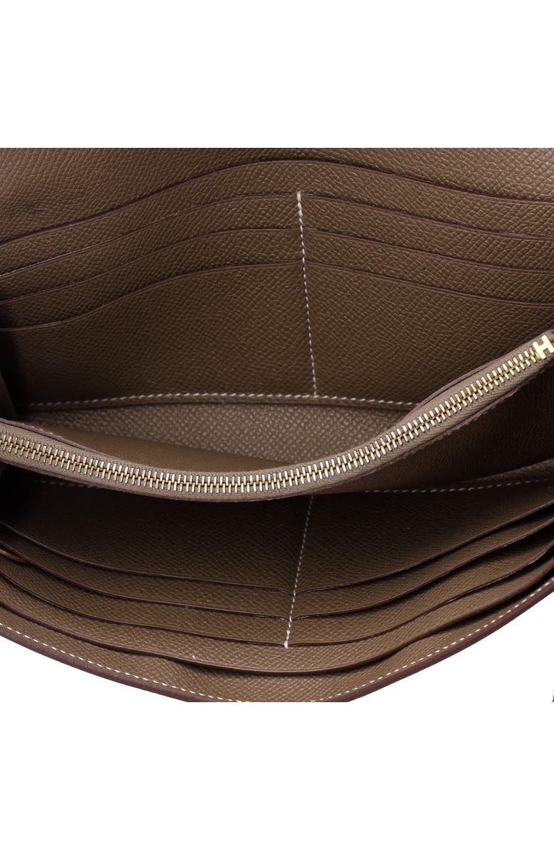 Pre-Owned Hermes Kelly Wallet Epsom Long, Alternate, color, Etoupe