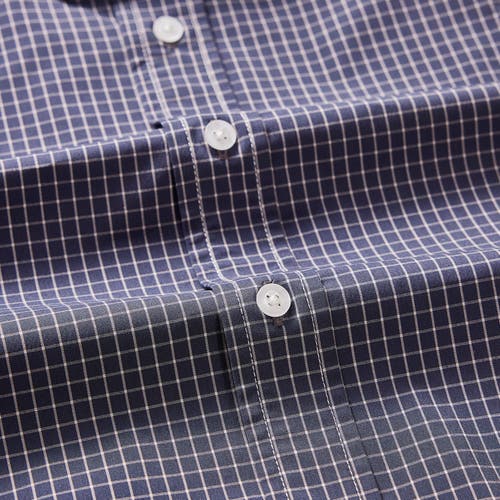 Regent Row Big And Tall Stanton Shirt Short Sleeve Button Down In Black-and-white-check