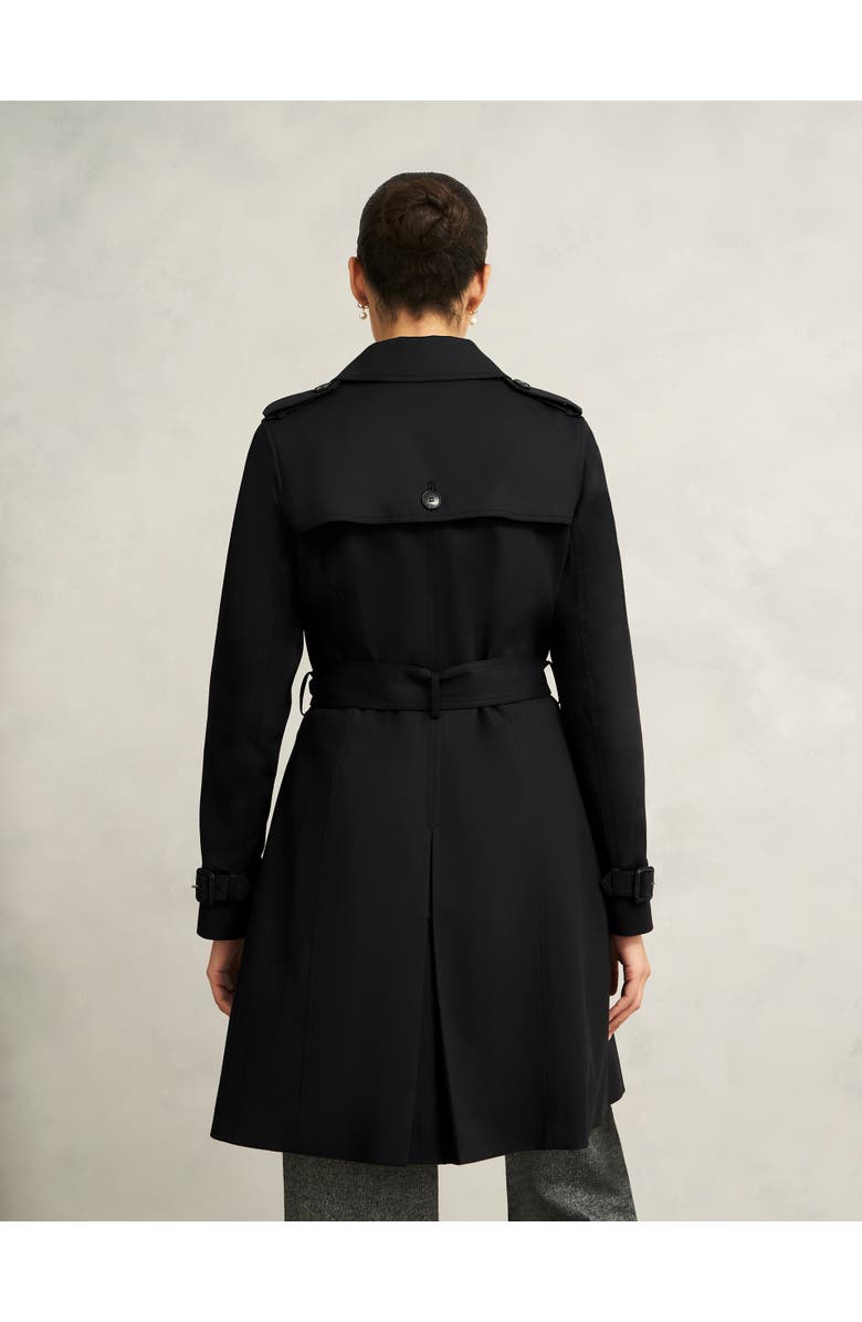 HOBBS LONDON Skylar Trench Coat, Alternate, color, Black