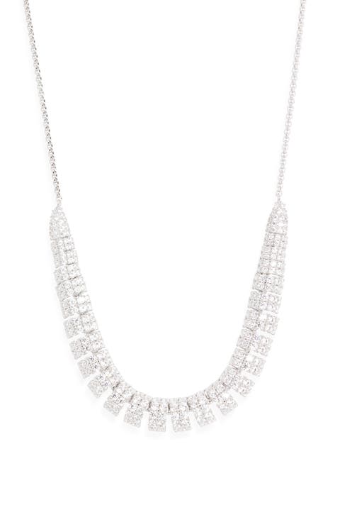 Crushed Pavé Frontal Necklace