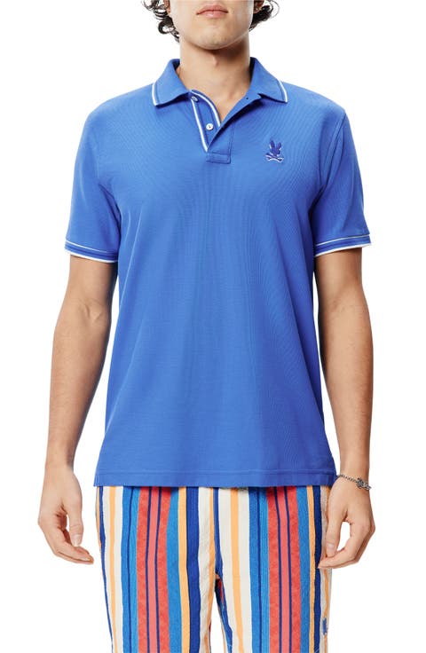 Brad Tipped Cotton Piqué Polo