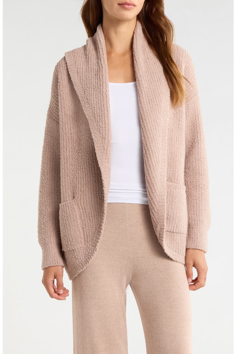 CozyChic® Ribbed Shawl Collar Cardigan, Main, color, WILLOW