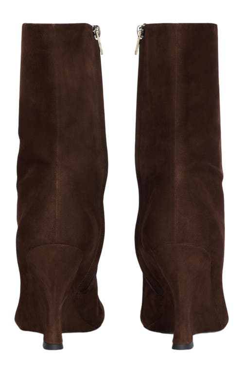 Balmain Wedge Ankle Boots In Brown