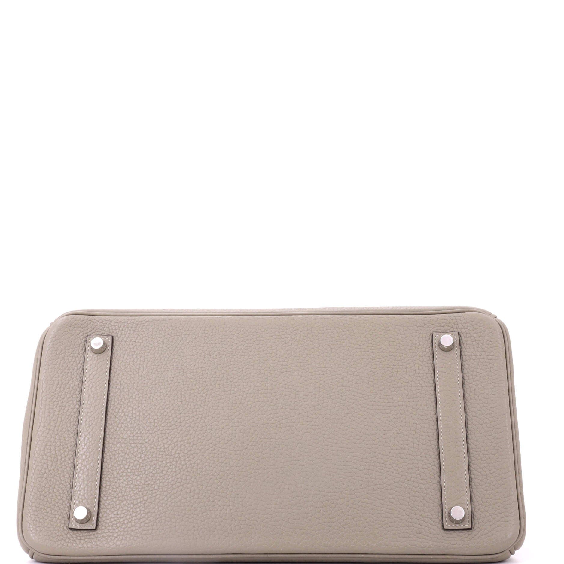 Pre-Owned Hermes Birkin Handbag Green Clemence with Palladium Hardware 35, Alternate, color, Sauge