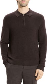 Theory Cyr Quarter Zip Cashmere Sweater