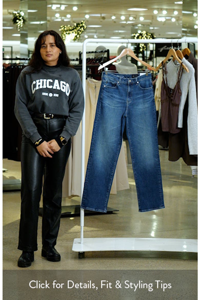Brinley Mid Rise Straight Leg Jeans video