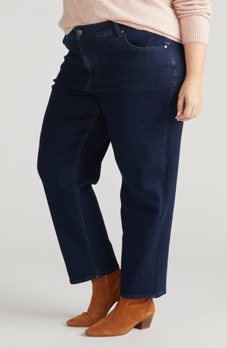 Universal Standard Seine Straight Leg Jeans, Alternate, color, Dark Indigo