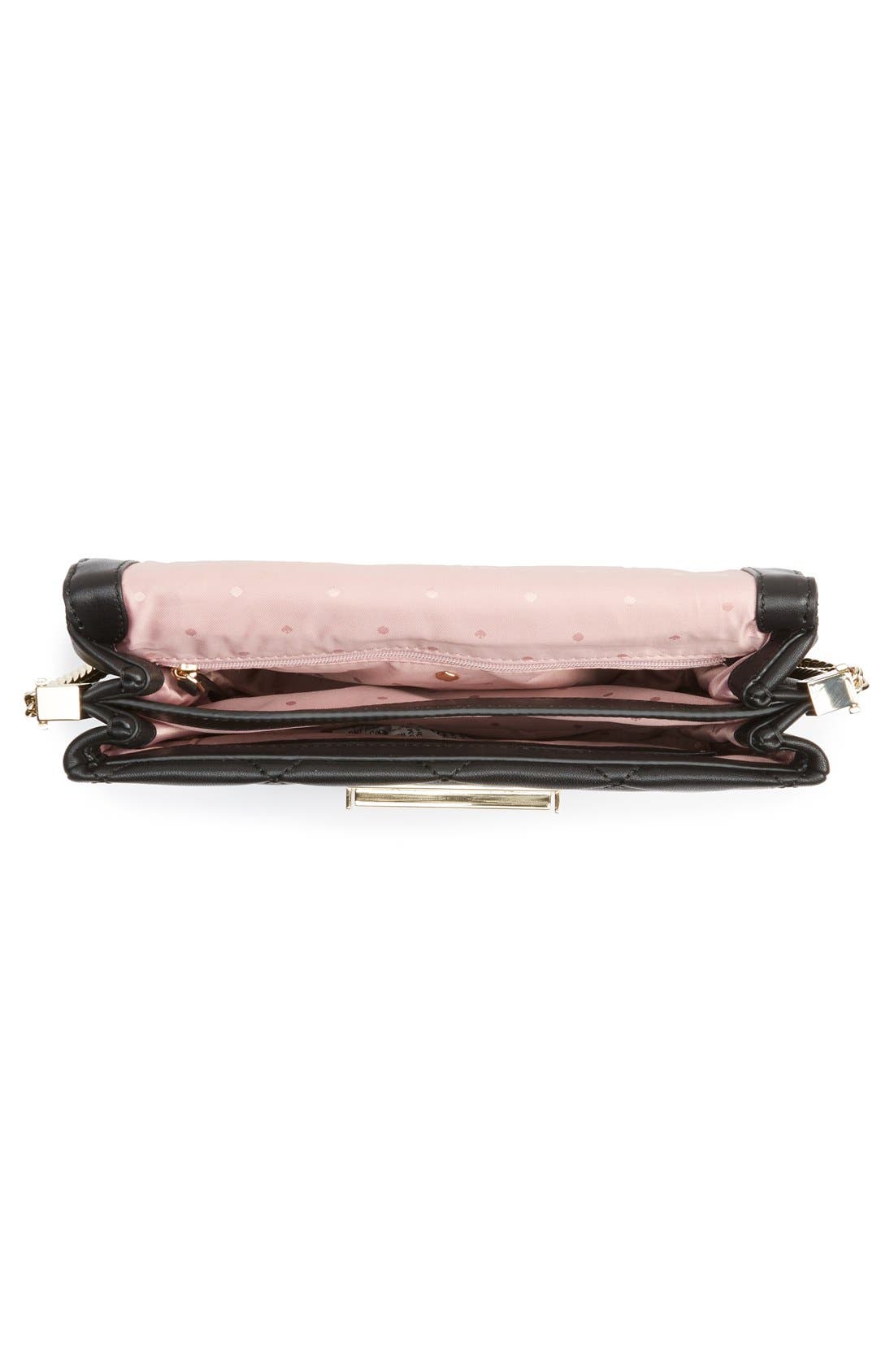 Kate Spade New York 'emerson place overlay - lenia' leather shoulder bag, Alternate, color, 