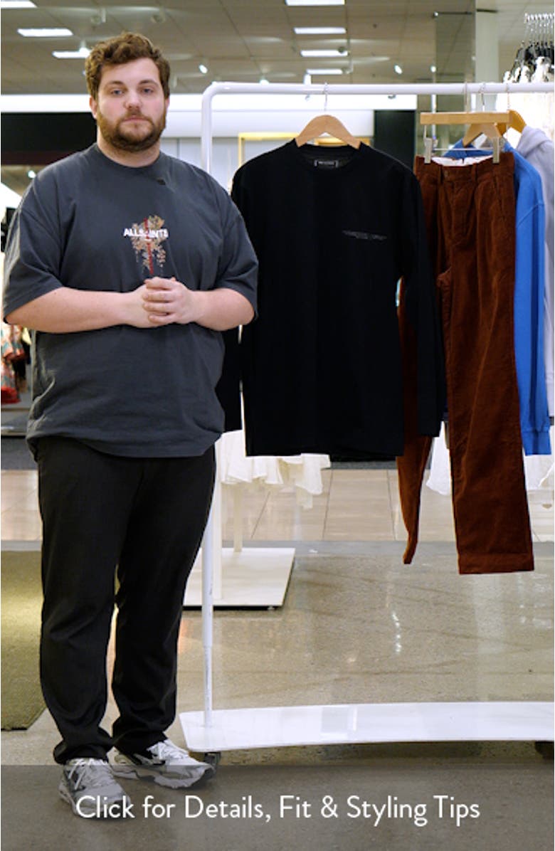 Oversize Long Sleeve Graphic T-Shirt, sales video thumbnail