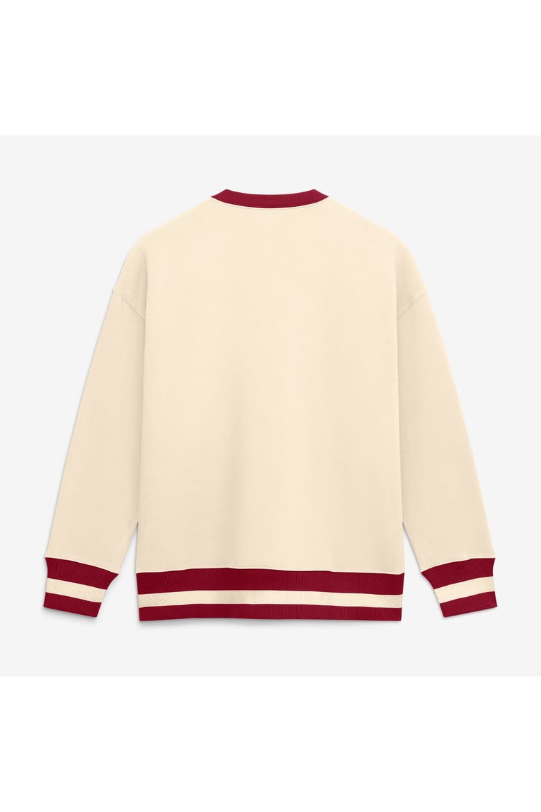 Women's Nike  Natural Oklahoma Sooners Oversized Legacy Arch Phoenix Sweatshirt, Alternate, color, Natural