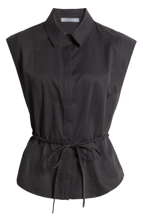 Wit & Wisdom Cap Sleeve Peplum Top In Blue