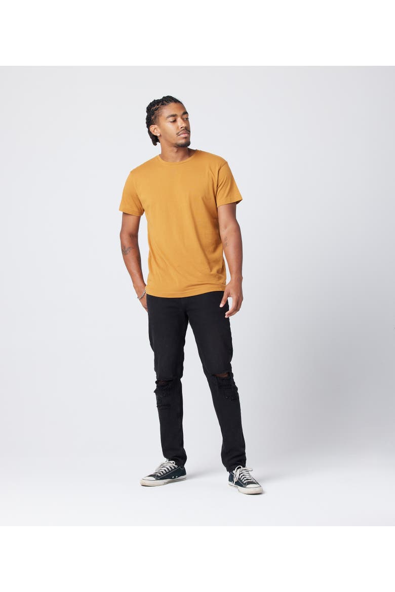 Unisex Cotton T-Shirt, Alternate, color, Turmeric
