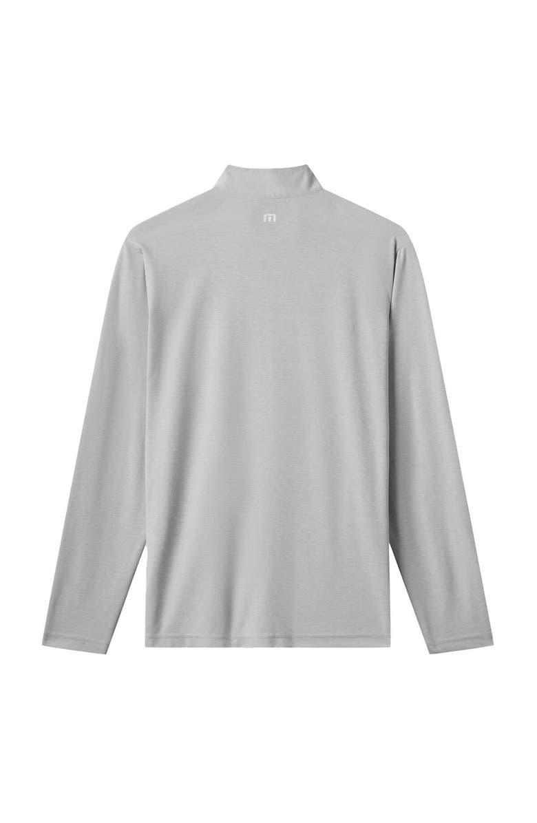 TravisMathew Men's TravisMathew Gray San Francisco Giants Time to Tailgate Tri-Blend Quarter-Zip Pullover, Alternate, color,