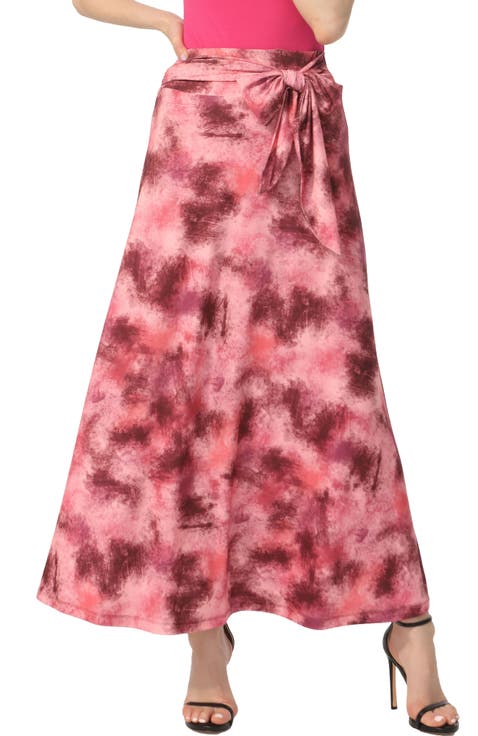 Women's Belted Maxi Skirt