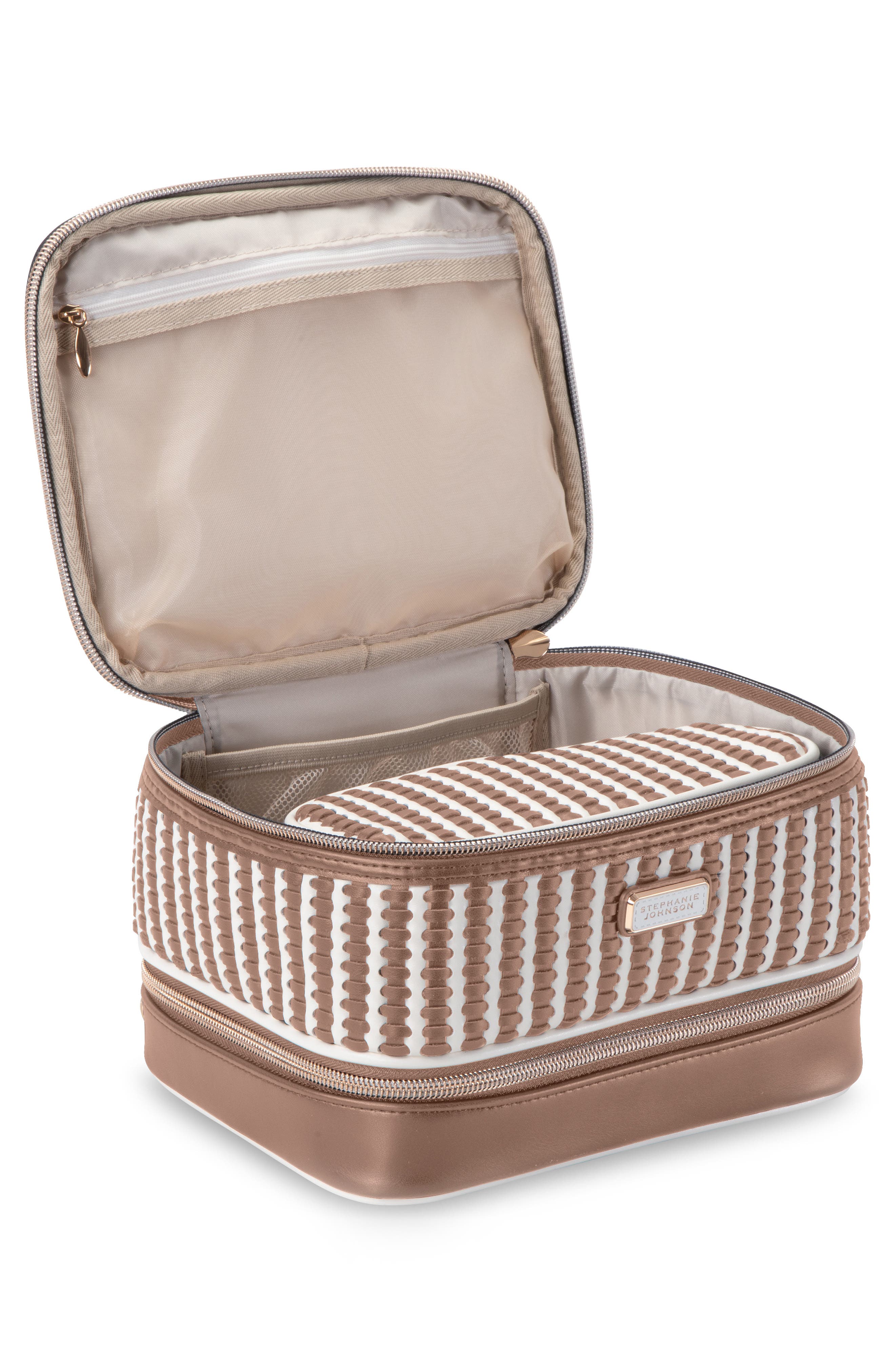 Jenny Train Case, Alternate, color, BROWN