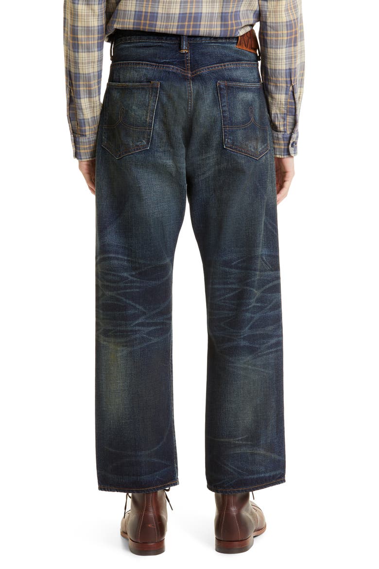 Vintage Straight Leg Jeans, Alternate, color, BLUE