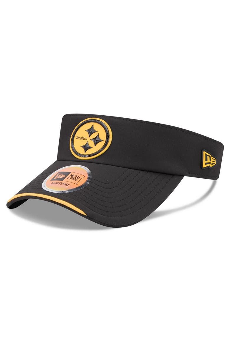Men's New Era Black Pittsburgh Steelers 2026 Sideline Adjustable Visor, Alternate, color, Black