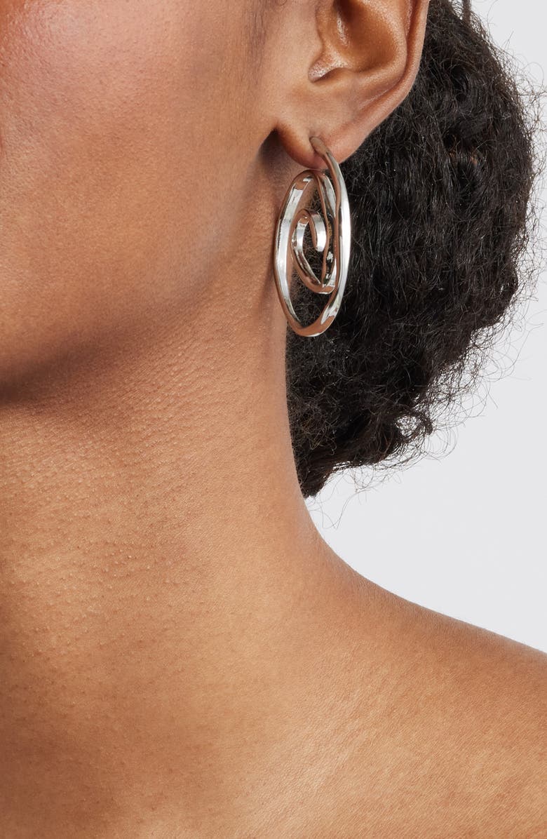 FRASIER STERLING Bermuda Hoop Earrings, Alternate, color, Silver