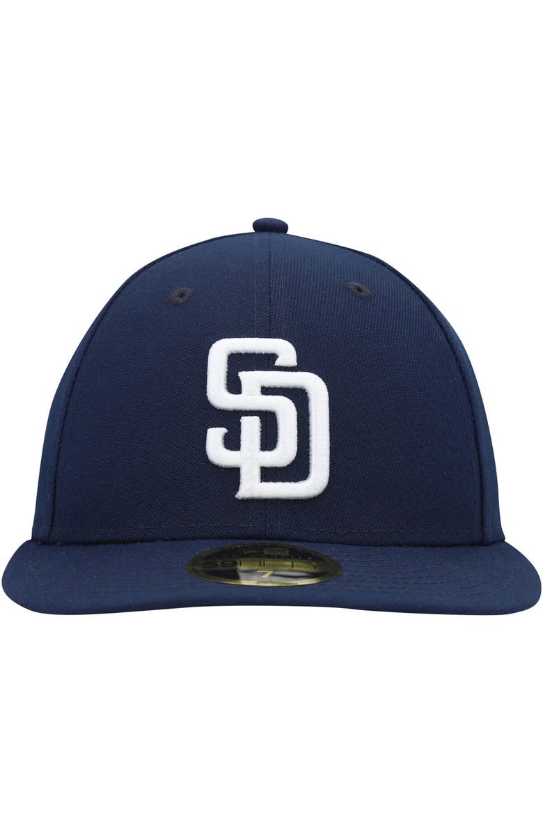 New Era Men's New Era Navy San Diego Padres Oceanside Low Profile 59FIFTY Fitted Hat, Alternate, color, 