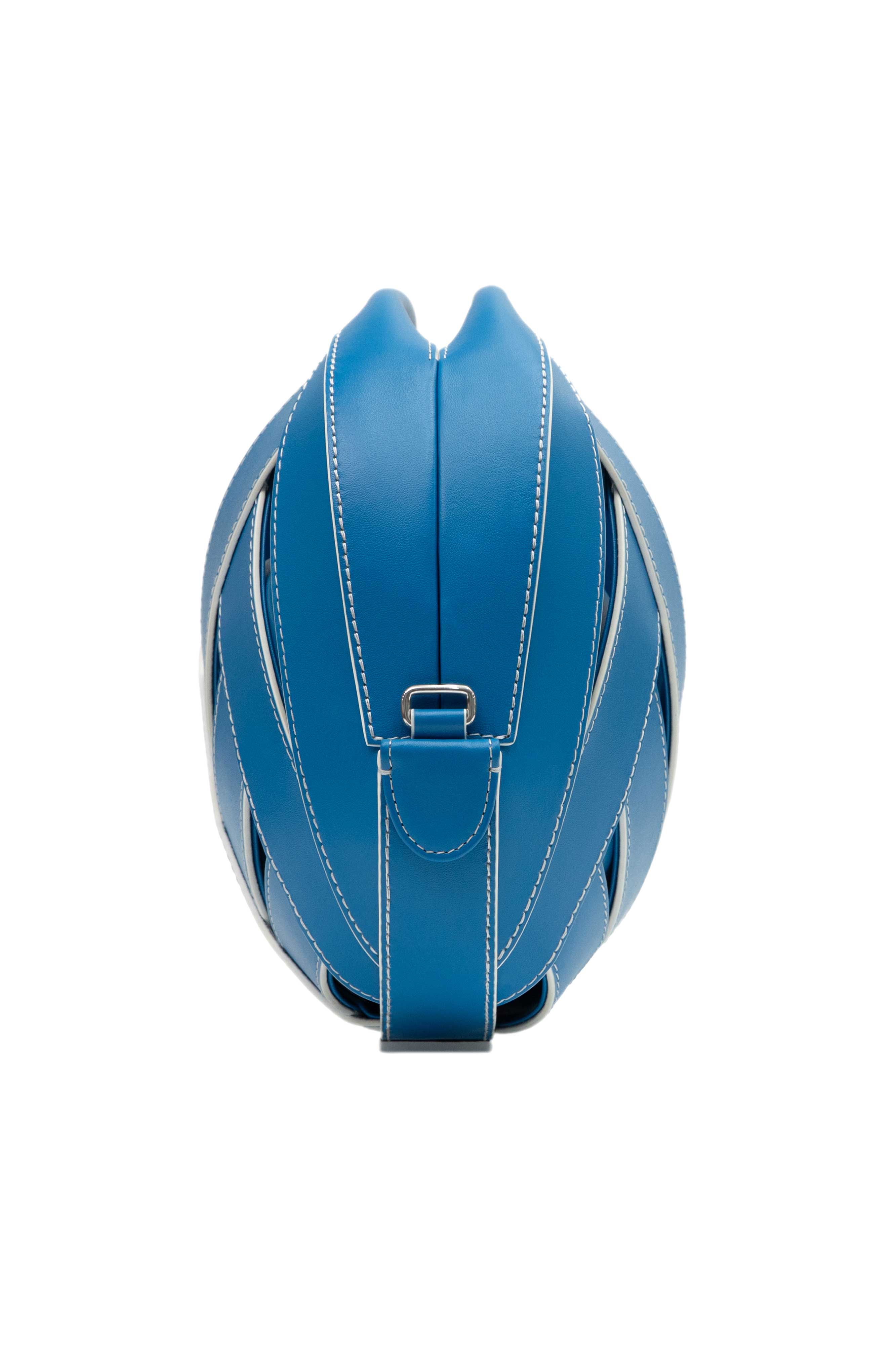 PERRIN PARIS Le Petit Panier Xbody, Alternate, color, Azur / White