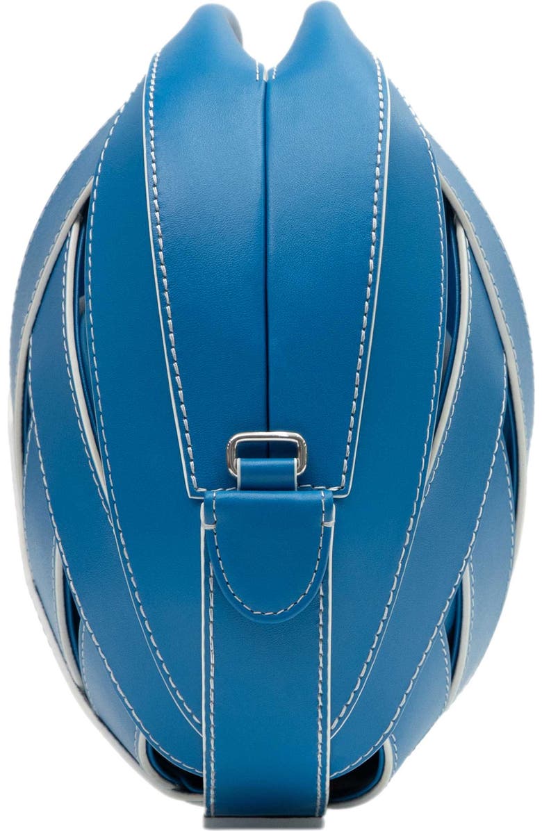 PERRIN PARIS Le Petit Panier Xbody, Alternate, color, Azur / White